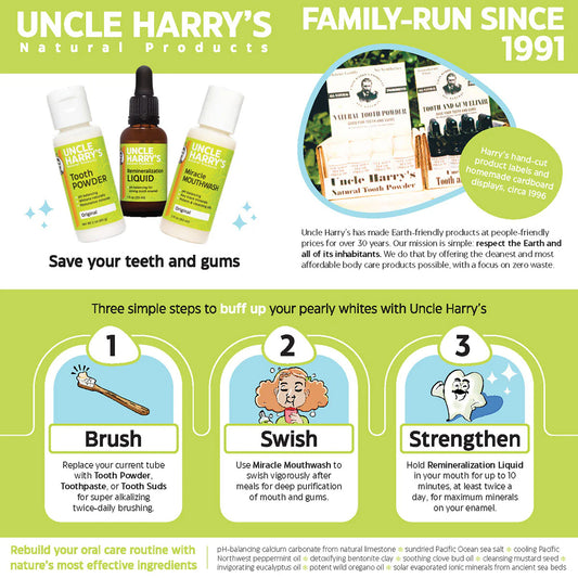 Uncle Harrys Remineralization Kit for Tooth Enamel