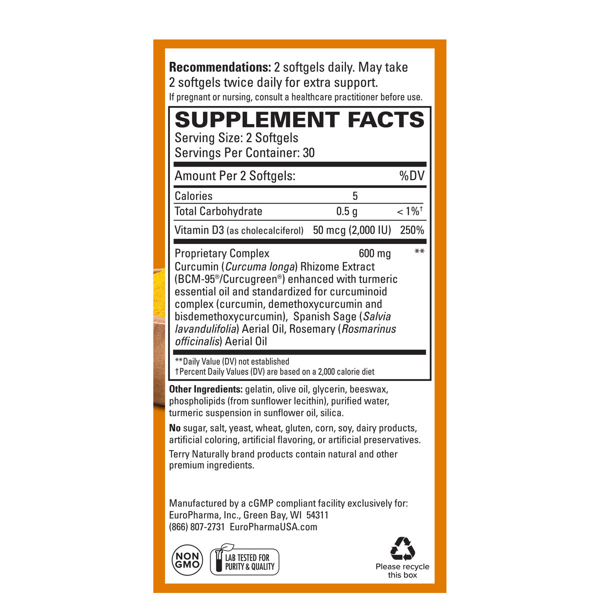 EUR Curamed Brain 60ct