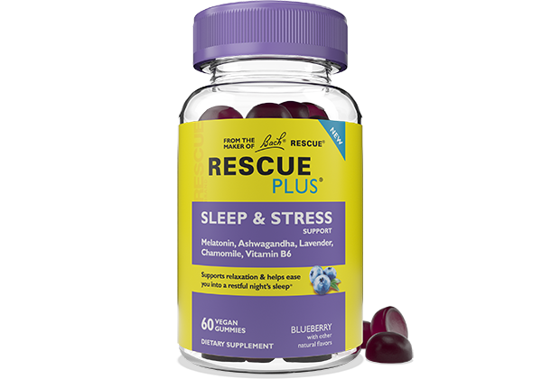 Rescue Plus Sleep & Stress Support 60 Vegan Gummies