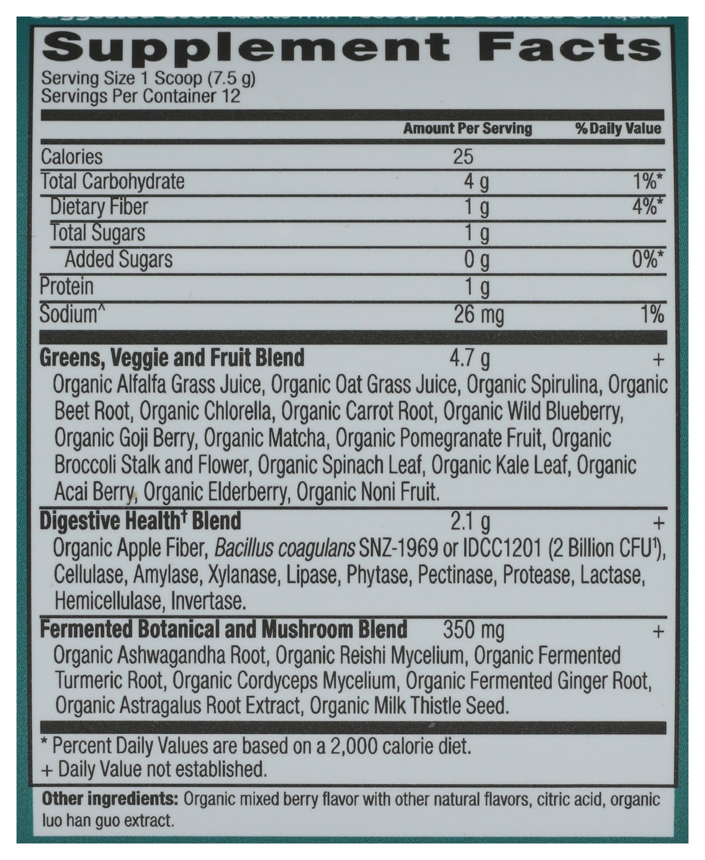 ANN 12srv SuperGreens Berry