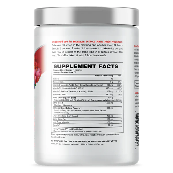 Bionox Ultimate Nitric Oxide Natural Berry Burst Flavor 420g