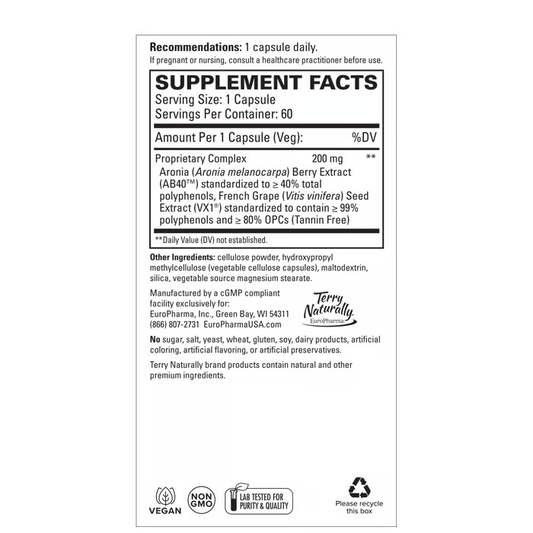 Terry Naturally Aronia Complex 60ct