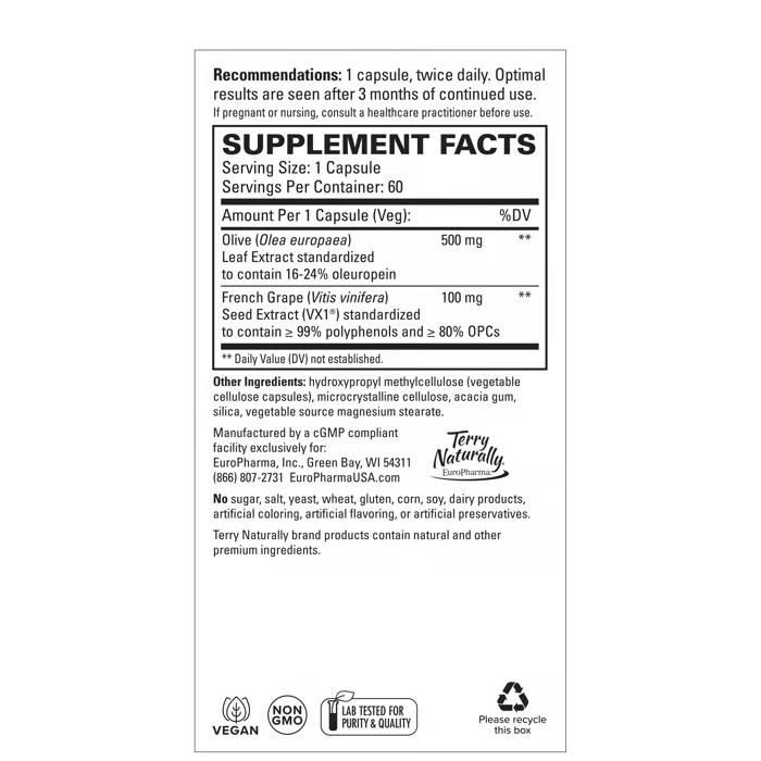 Terry Naturally Blood Pressure Health 60ct