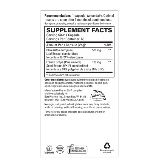 Terry Naturally Blood Pressure Health 60ct