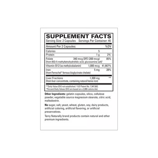 Terry Naturally Liver Fractions 90ct