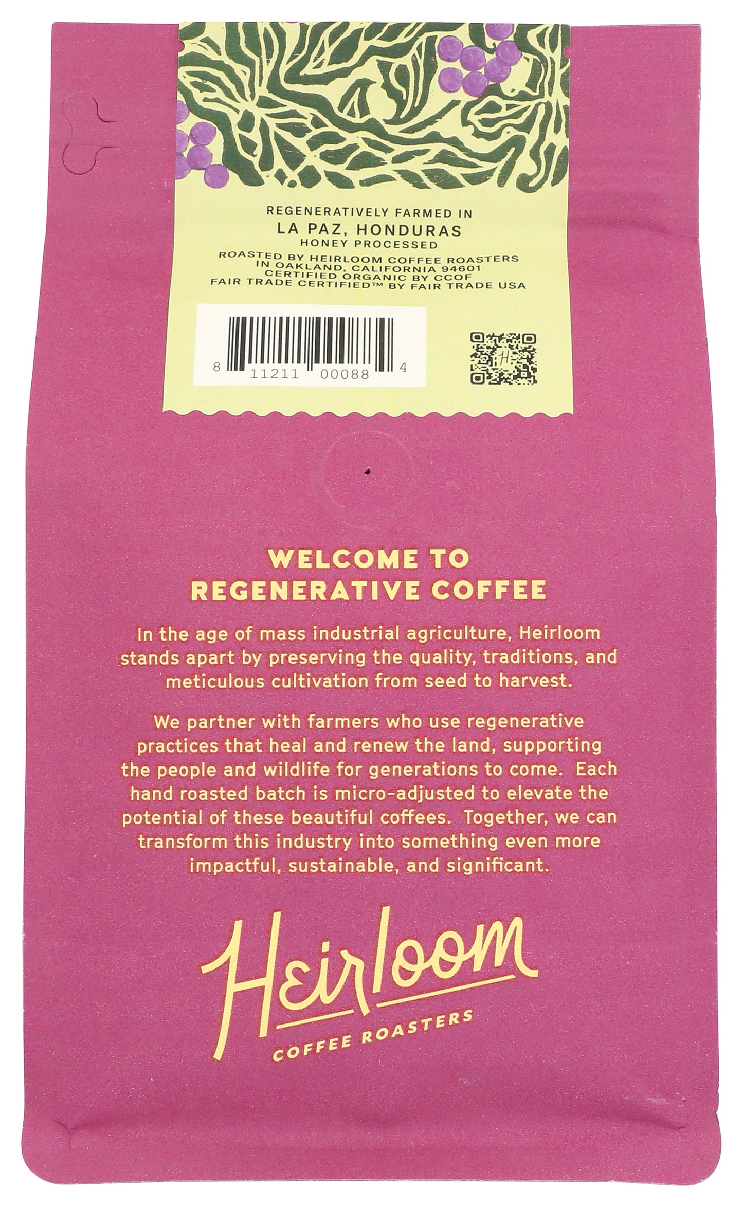 Heirloom Coffee Pacayal Honey Lot