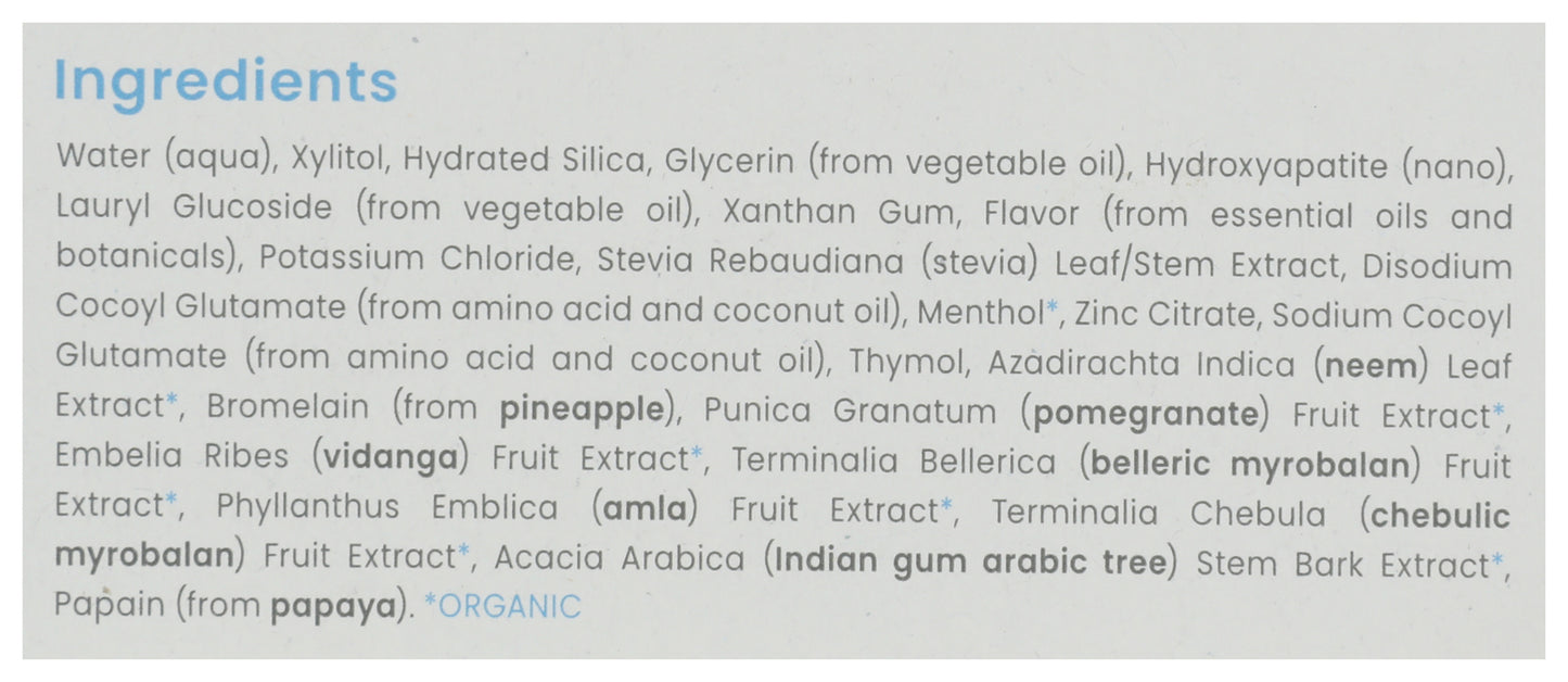 HML Hydroxyapatite Peppermint Toothpaste 4oz