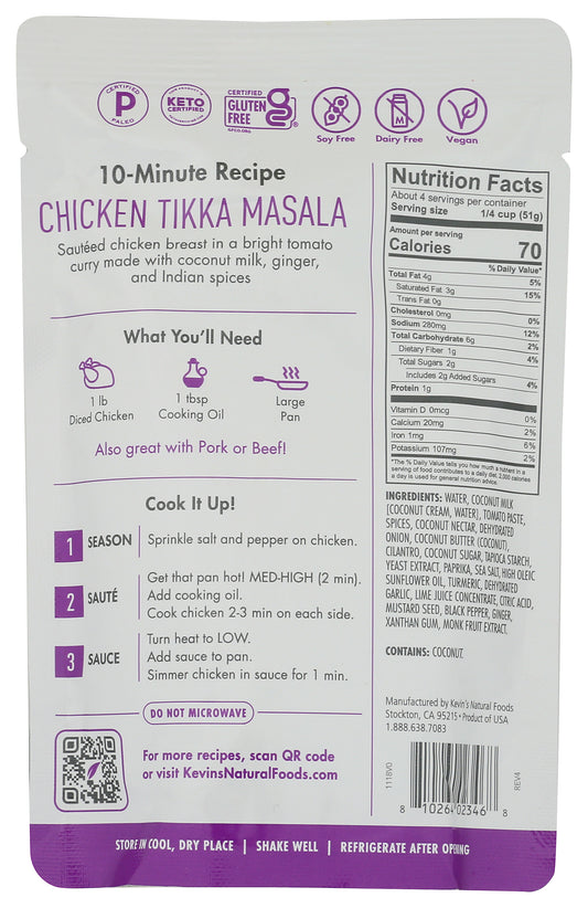 Kevins Tikka Masala Sauce