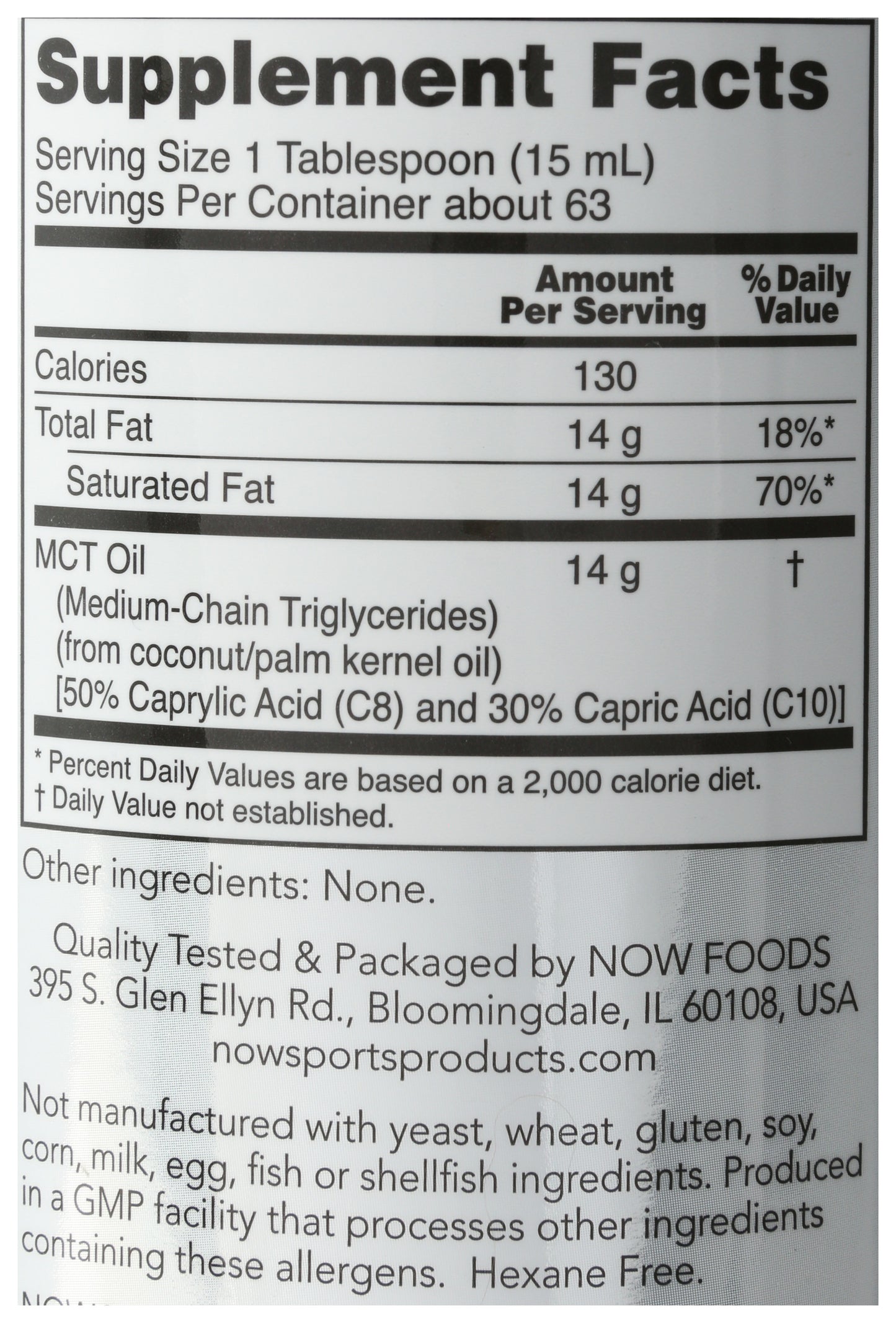NOW MCT Oil 32 fl oz