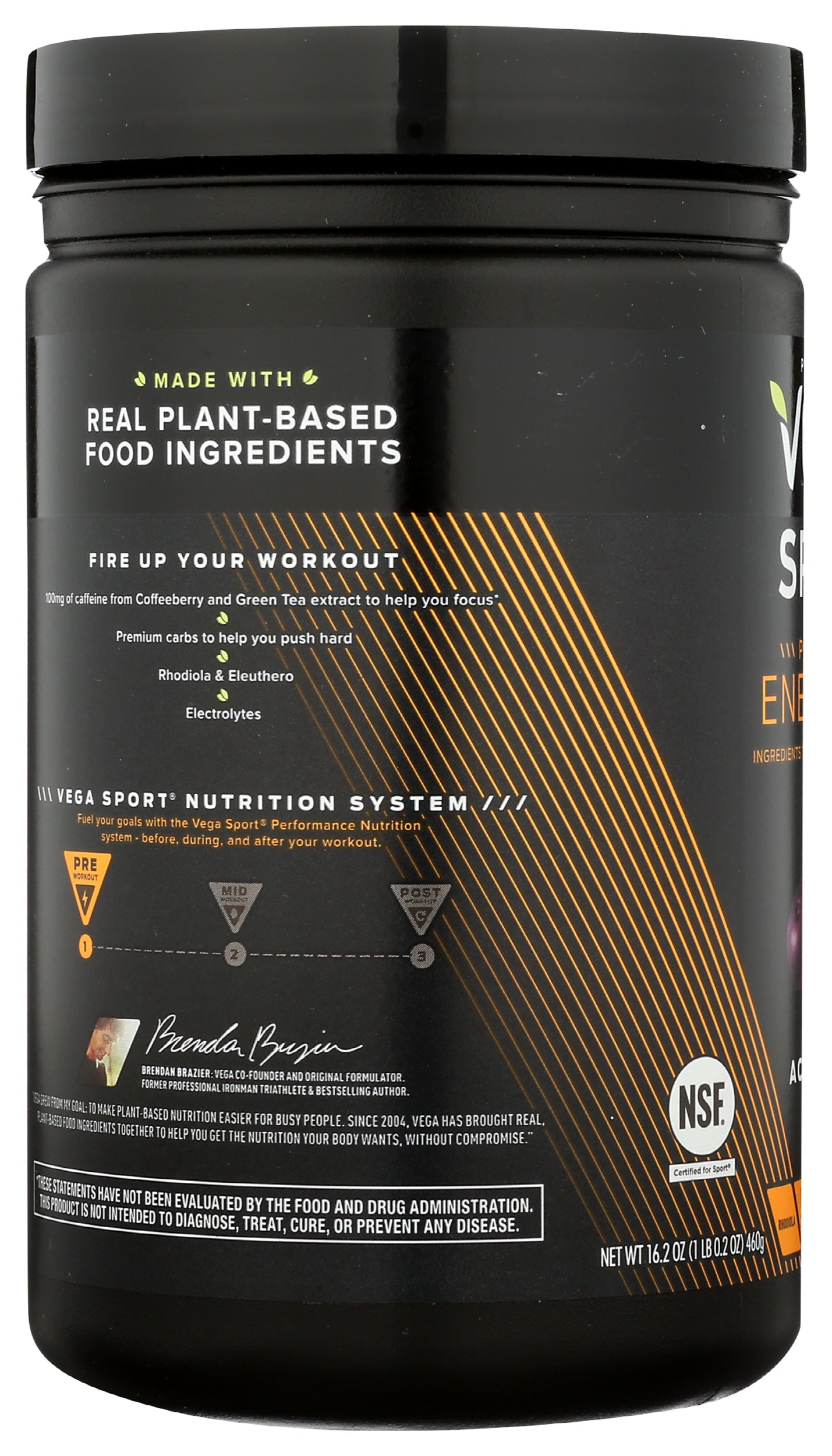 Vega Sport Energizer Acai Berry Flavored 16.2 oz