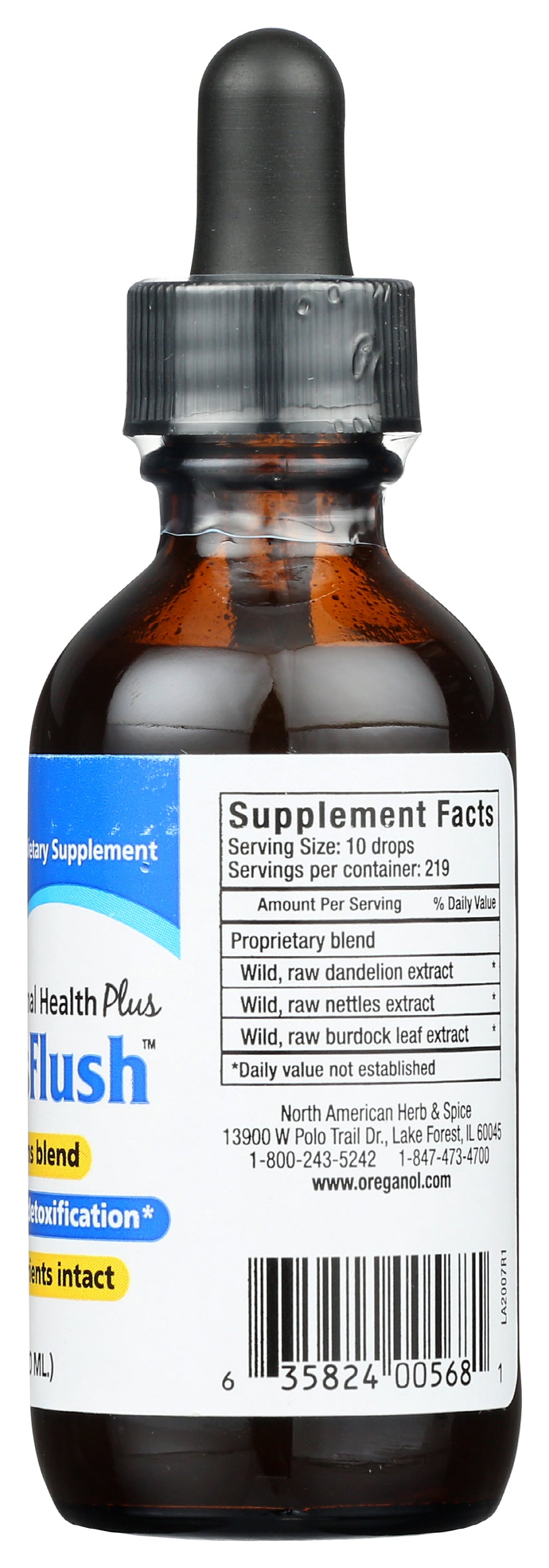 North American Herb & Spice Raw GreensFlush 2 fl oz