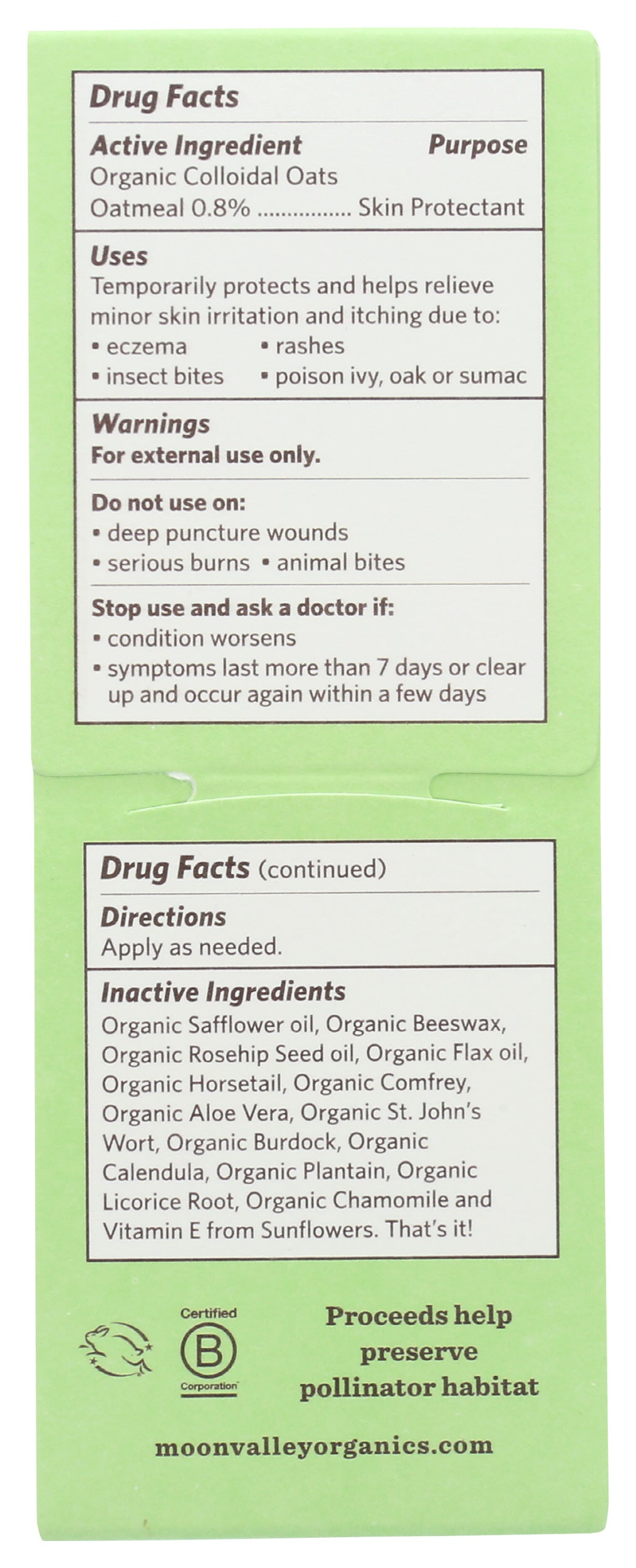 Moon Valley Organics Herbal Eczacalm 1.7 oz