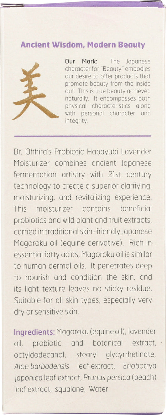 Dr. Ohhira's Probiotic Hadayubi Lavender Moisturizer