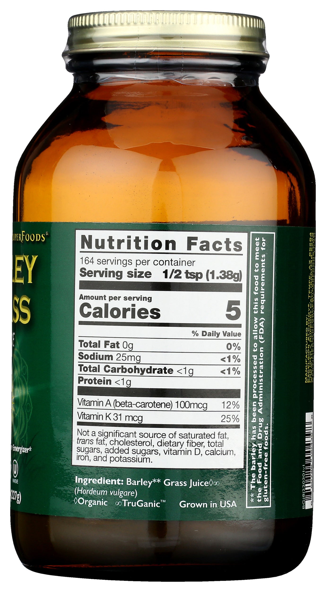 HealthForce SuperFoods Barley Grass Juice 8 oz