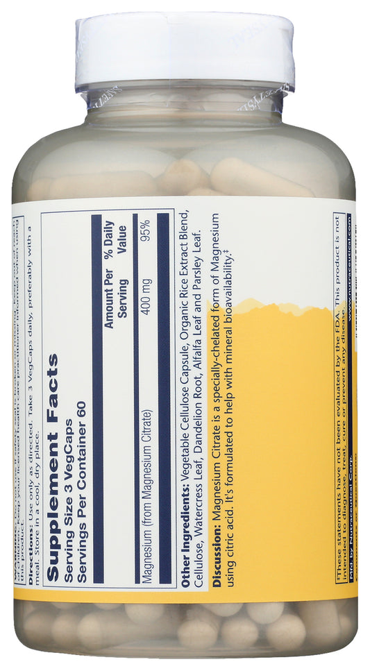 Solaray Magnesium Citrate 400mg 180 VegCaps