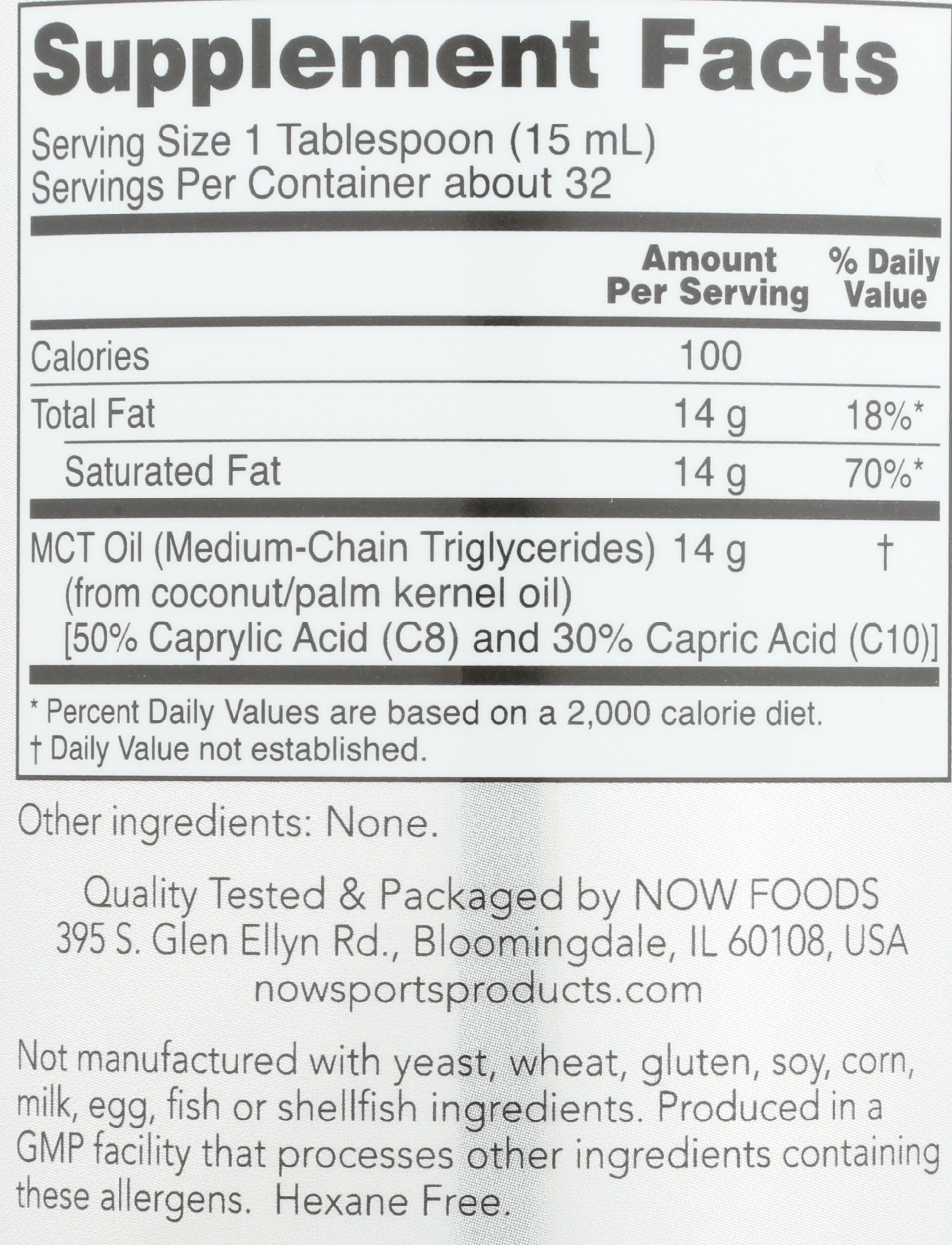 NOW MCT Oil 16 fl oz