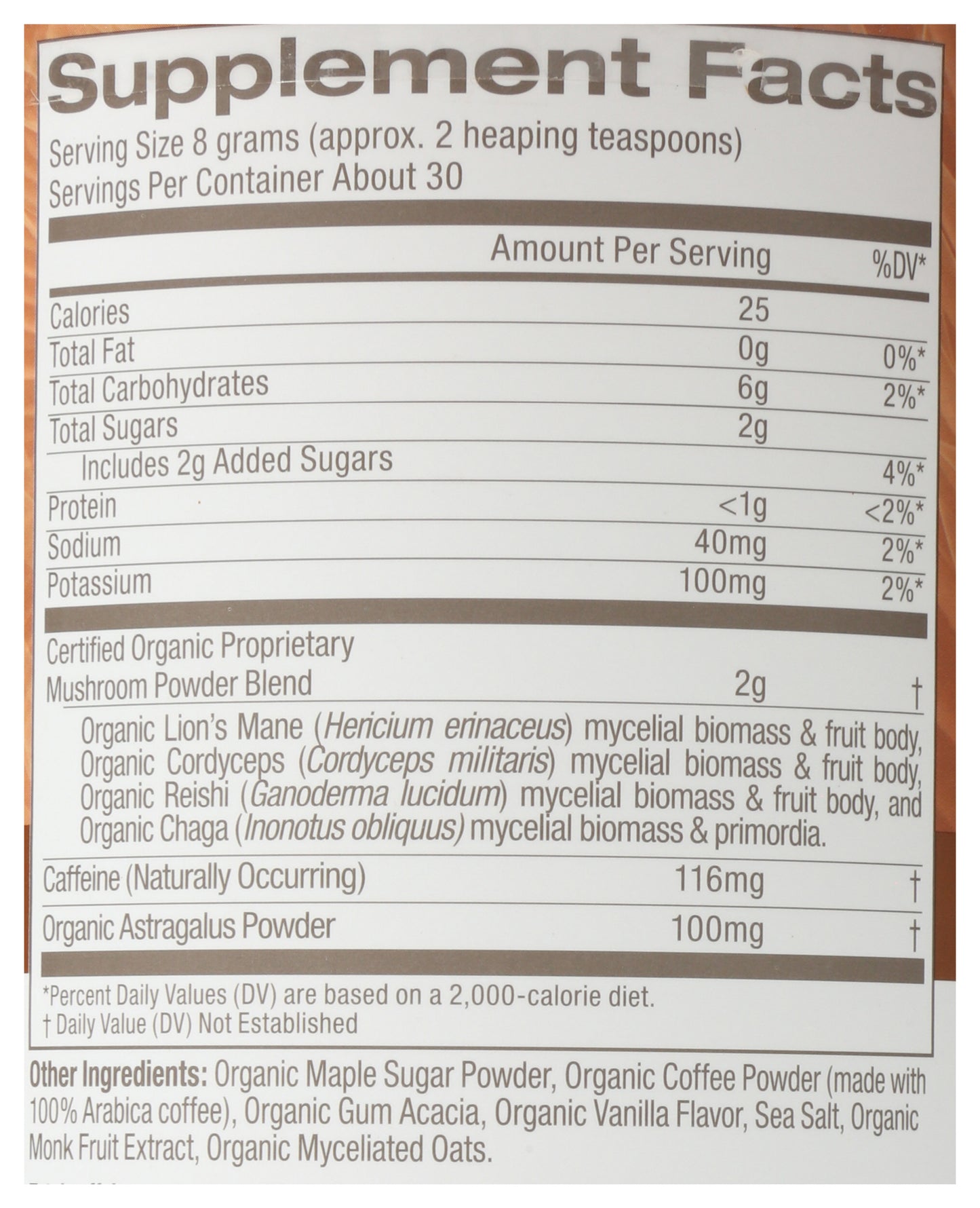 Om Mushroom Coffee Latte Blend 240g