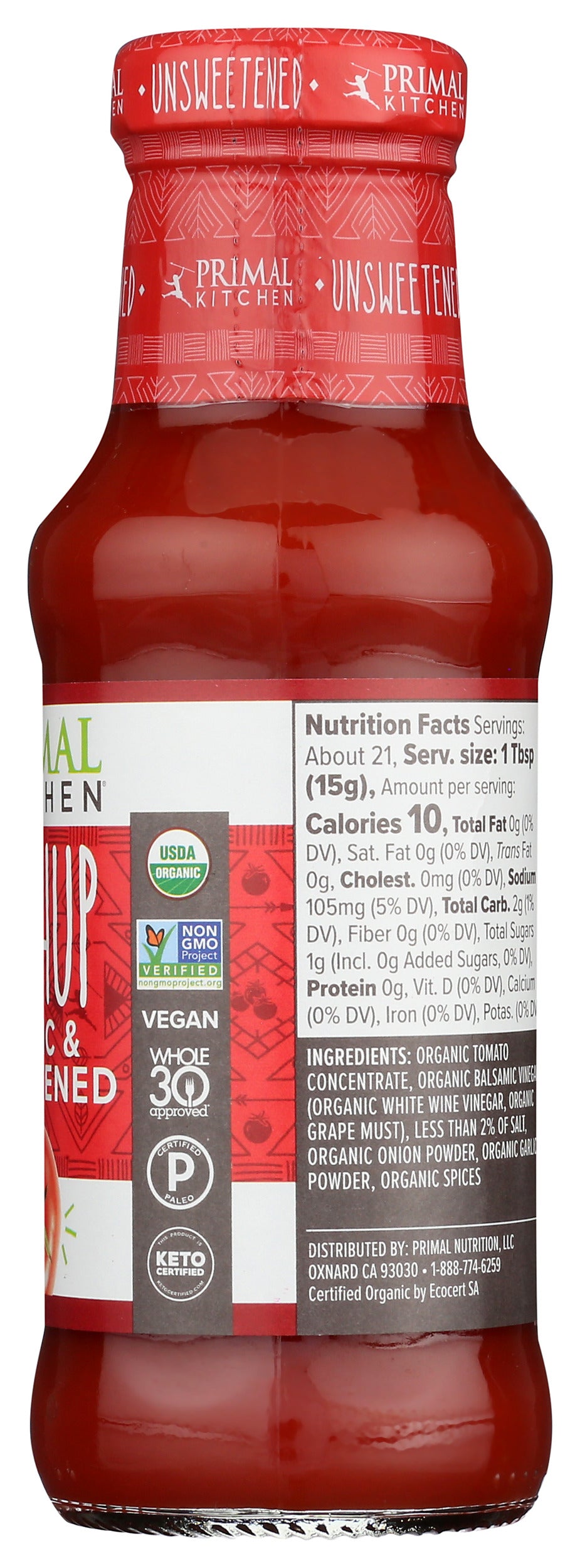Primal Kitchen Organic & Unsweetened Ketchup 11.3 oz