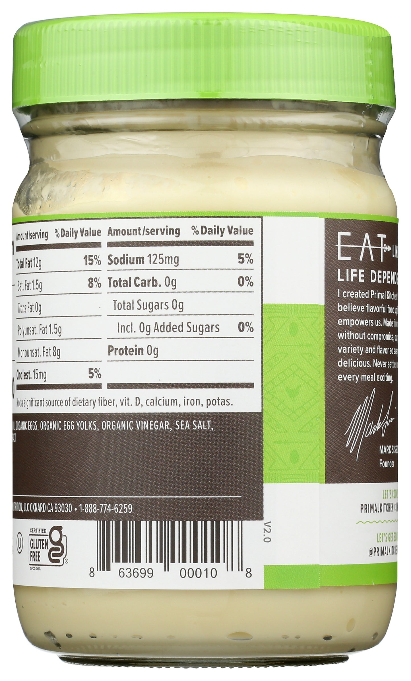 Primal Kitchen Mayo Avocado Oil 12 Fl Oz