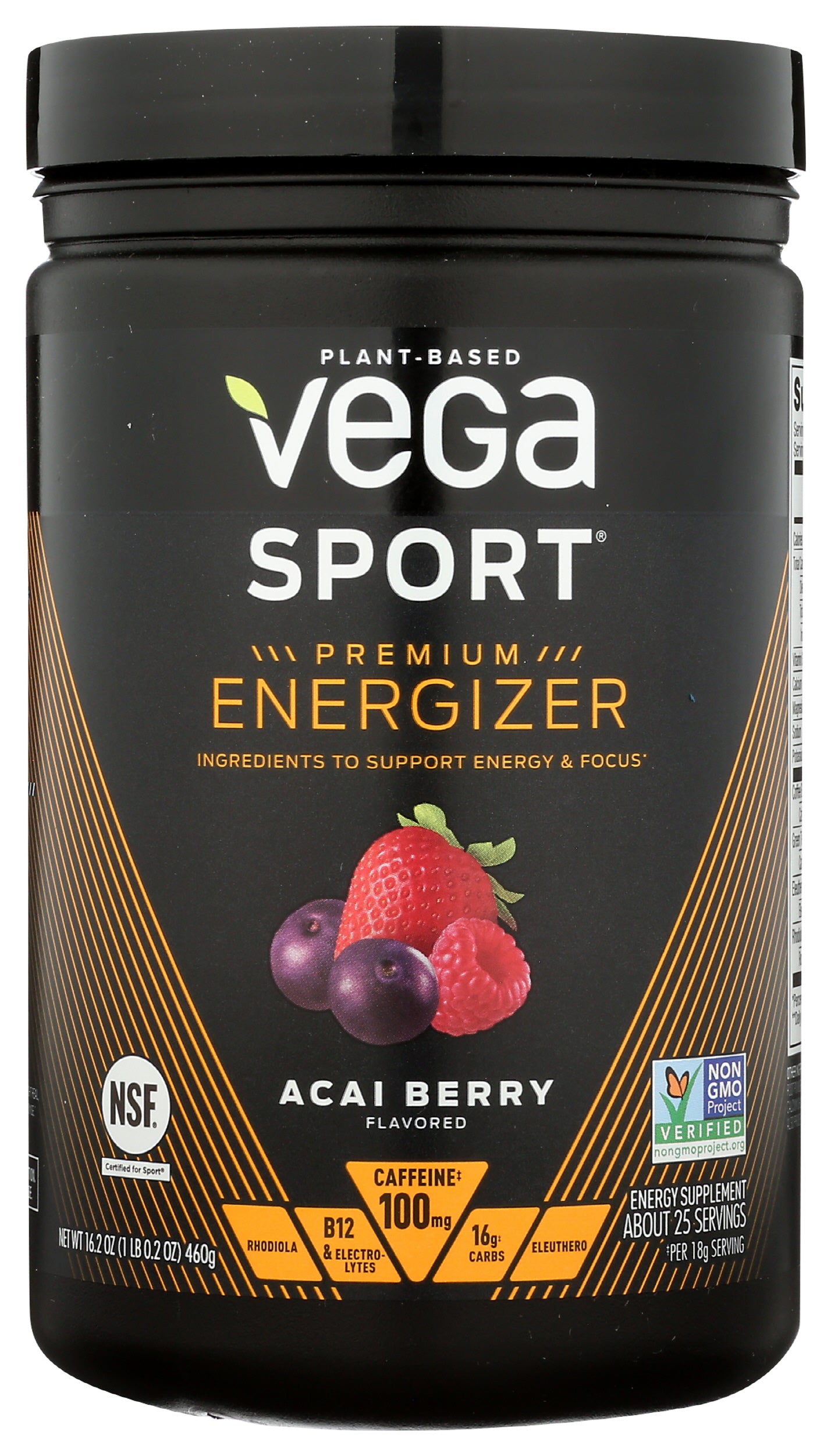 Vega Sport Energizer Acai Berry Flavored 16.2 oz