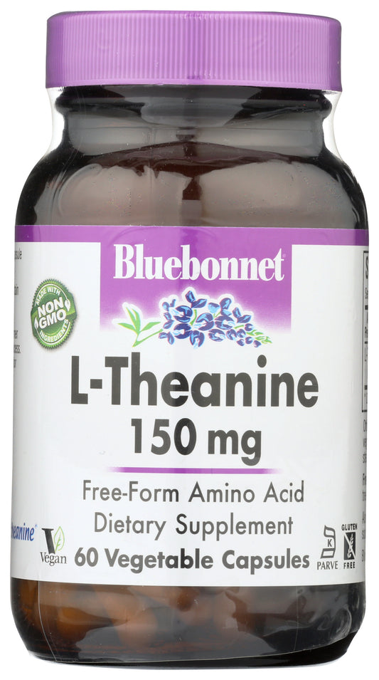 Bluebonnet L-Theanine 200mg 60 Vegetable Capsules