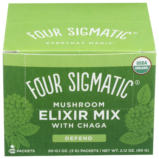 Four Sigmatic Mushroom Elixir Mix with Chaga Defend 20 0.1oz Packets