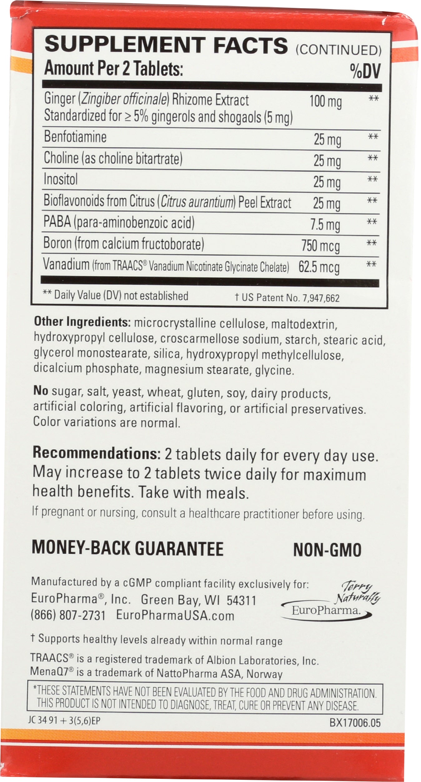Terry Naturally Clinical Essentials Multi-Vitamin & Minerals 60 Tablets