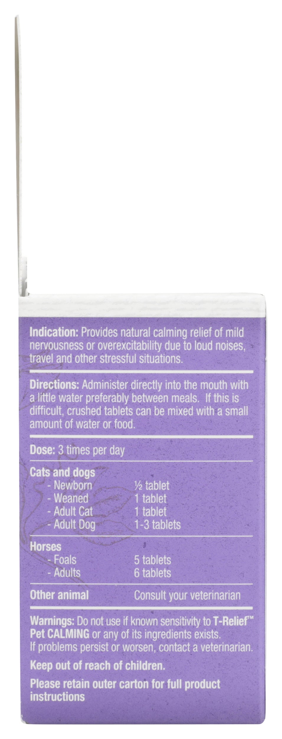 T-Relief Pet Calming Chamomilla +9 90 Tablets