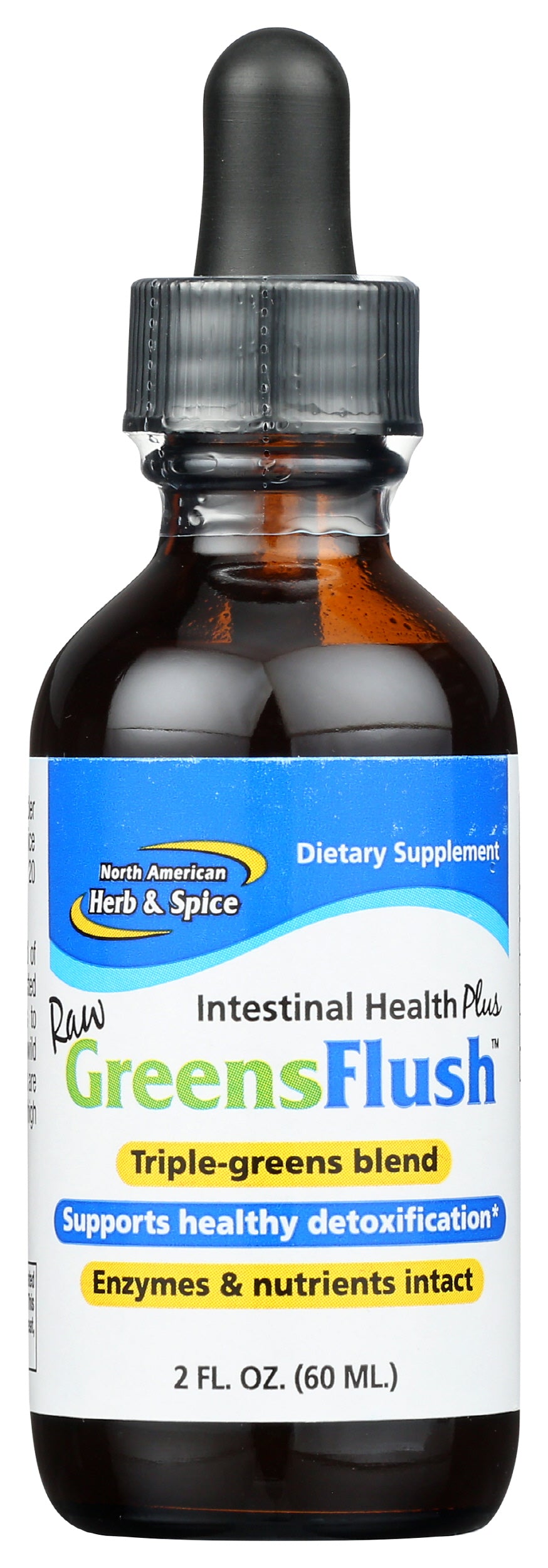 North American Herb & Spice Raw GreensFlush 2 fl oz