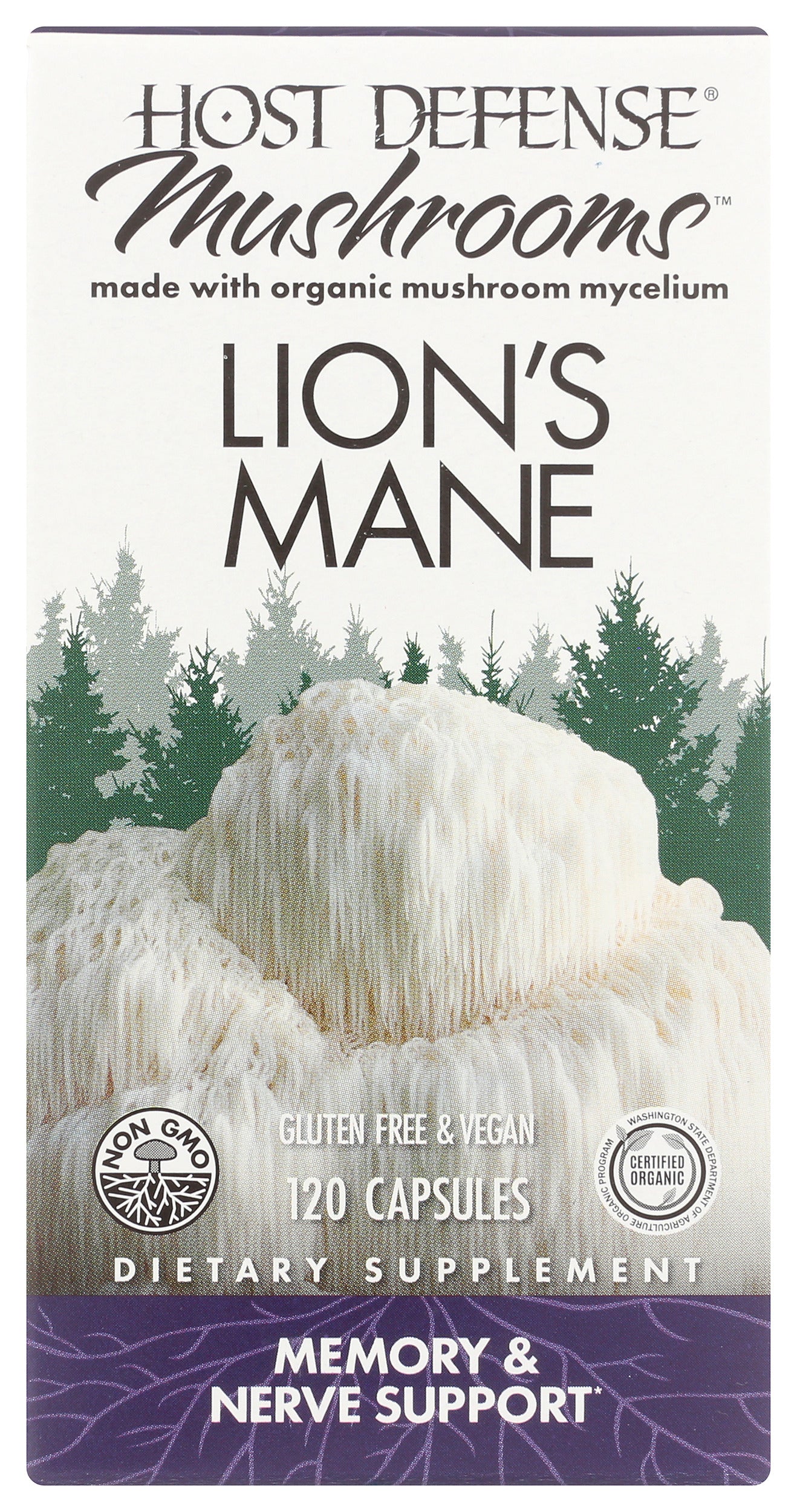 Host Defense Mushrooms Lion's Mane 120 Capsules