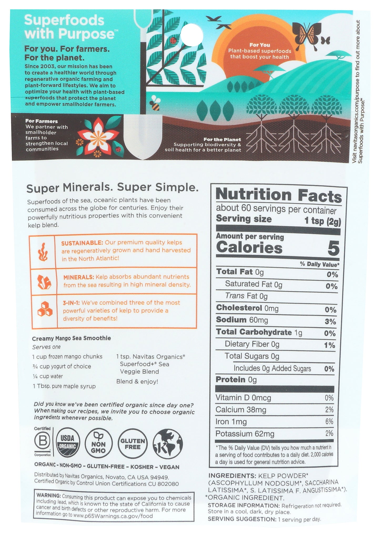 Navitas Superfood Sea Veggie Blend