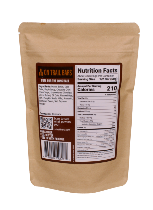 On Trail Bars Peanut Butter & Chocolate