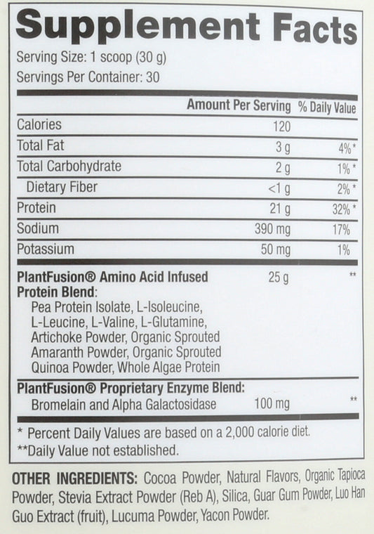 Plant Fusion Complete Protein Chocolate 2lbs