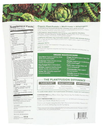 PLANT FUSION OG MUSHROOMS + PROTEIN VANILLA