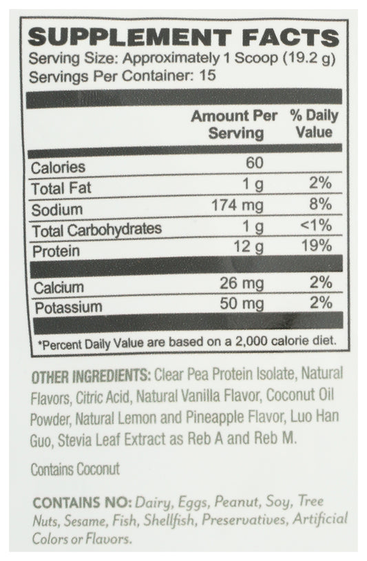 Plant Fusion Clear Plant Protein Tropical 10oz