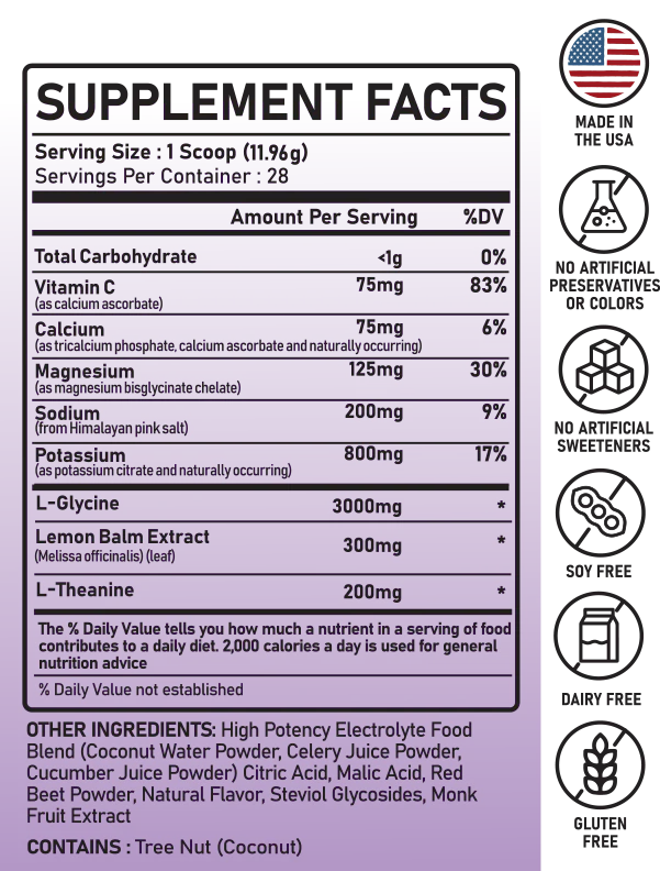 Real Electrolytes Relax+ Hibiscus Lemon