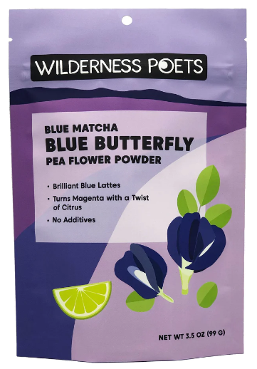 Wilderness Poets Blue Butterfly Pea Flower Powder