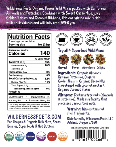 Wilderness Poets Wild Mix Song of Power 8 oz
