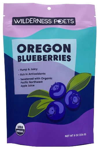 Wilderness Poets Oregon Blueberries 8 oz