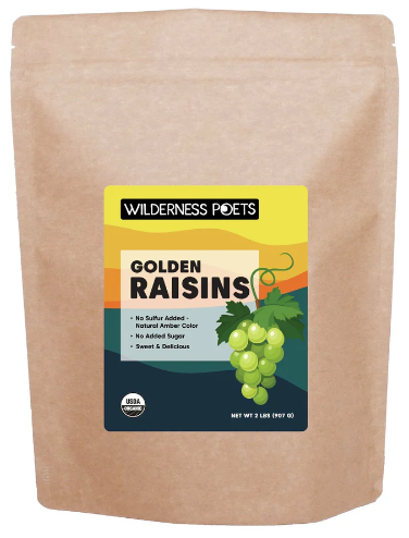 Wilderness Poets Golden Raisins 2 lbs