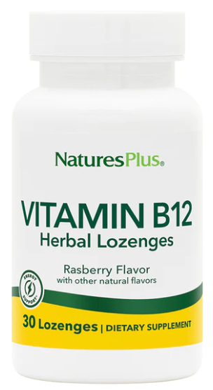 NaturesPlus Vitamin B12 Herbal Lozenges 30 Ct