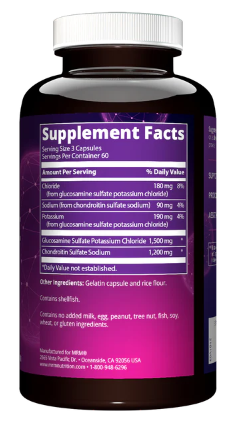 MRM Nutrition Glucosamine Chondroitin 180 Capsules