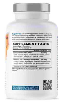Bionox Chelanox Heavy Metal Detox 120 Capsules