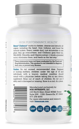 Bionox Chelanox Heavy Metal Detox 120 Capsules