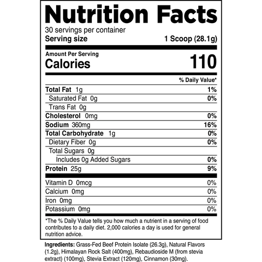 Transparent Labs Grass-Fed Beef Protein Vanilla