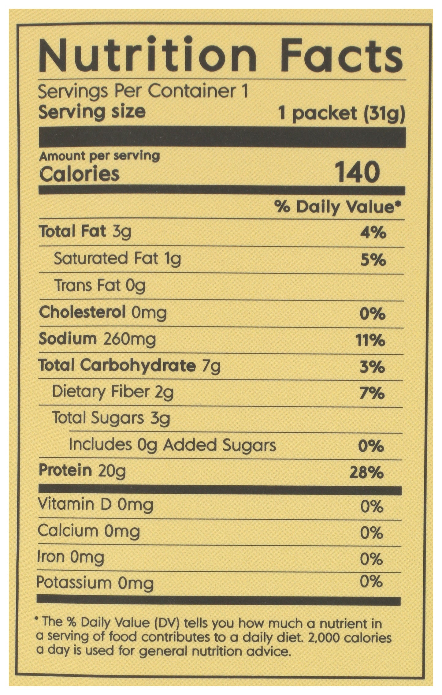 Truvani Banana Cinnamon Packet