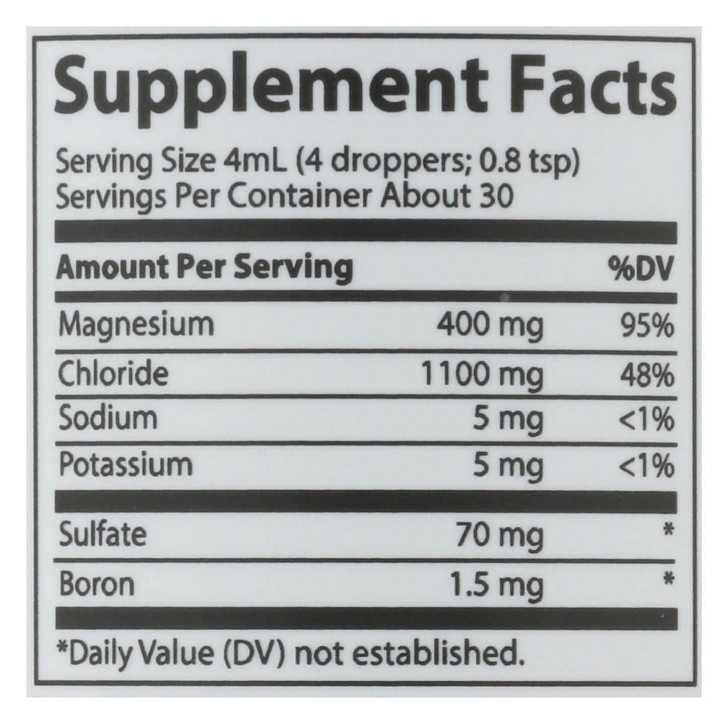 Trace Liquid Ionic Magnesium 4oz