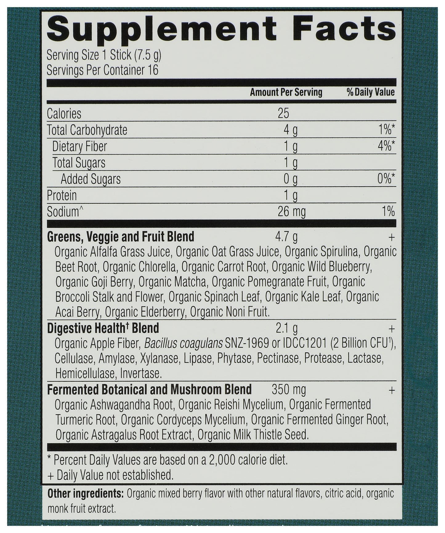 ANN SuperGreens Berry Single Stick