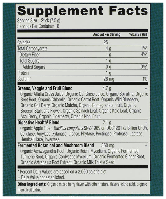 ANN SuperGreens Berry 16 Sticks Box