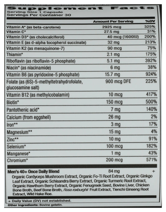Ancient Nutrition Men's 40+ Once Daily Multi 30ct